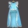 Blue high low gown for baby girl stylish birthday party wear dress