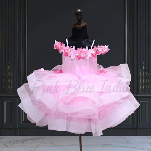 new-pink-girls-off-shoulder-dress