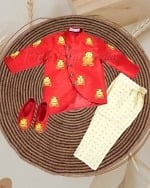 Teddy bear theme outfit for baby boy, cute birthday dress for party celebration