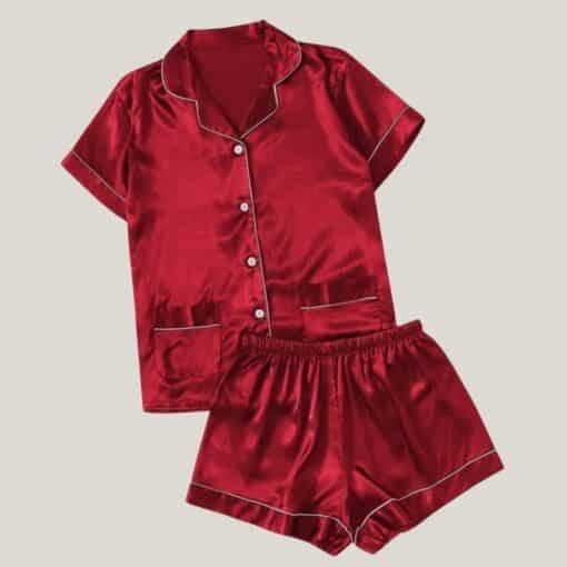 girls-red-satin-night-suit
