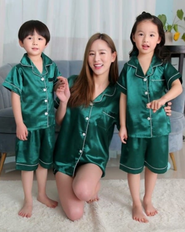 Mom and baby matching night suit, cute family outfit, gifting option