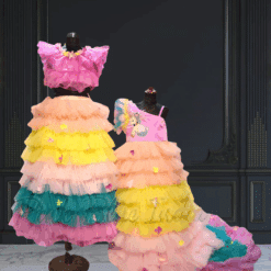 mother-daughter-same-unicorn-theme-dress