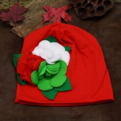 red-beanie-hat-with-flowers-for-baby