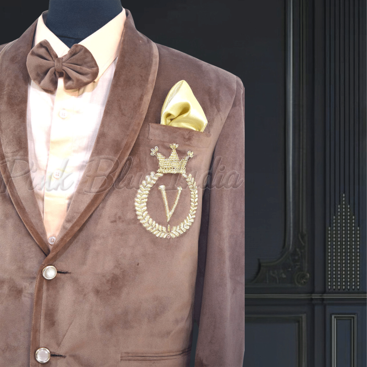 father-and-son-brown-velvet-suit