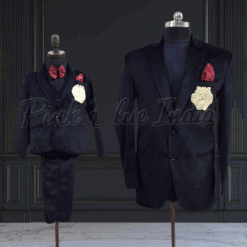 buy-black-velvet-5-piece-suit-for-father-and-son