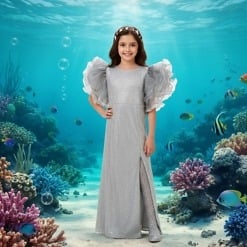 buy-silver-party-wear-fish-cut-girls-dress