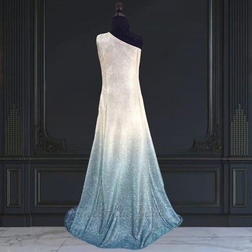 Silver Fish Cut Party Gown - Image 2