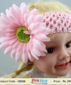 Stretchable Crochet Flower Baby Girl Headband