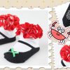 Buy Black and White Infant Anti Slip Socks in Mary Jane Style
