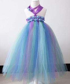 purple long tutu dress