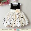 cream polka dots formal dress toddler girl