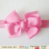 Cute Baby Headband in Carnation Pink With a Bow
