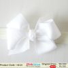 Divine Off-White Hair Band with a White Bow for Indian Girls