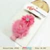 Pink Infant Hair Band with Beautiful Flowers