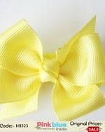 Gorgeous Yellow Infant Headband with a Smart Bow Knot
