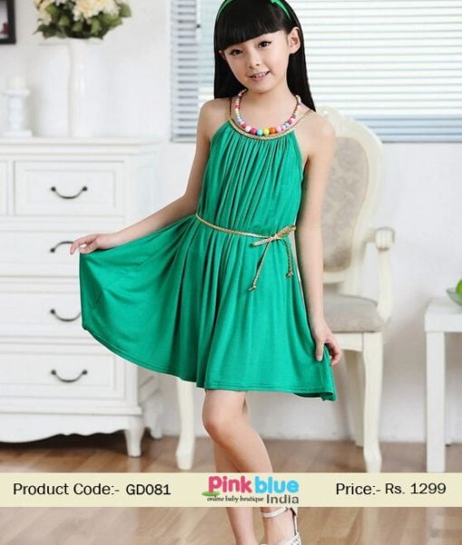 green princess party gown