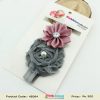 Buy Online Grey Color Headband for Infants with Puce Pink Flower