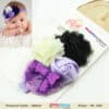 Lavender Hair Band with Flowers Indian Girls