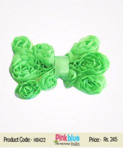 Light Green Hair Bow for Infant Girls