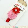 Pink and Red Flower Hair Band for Infants