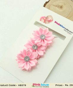 Elegant Pink Flower Hair Band for Toddlers