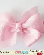 Buy Online Pink Color Hair Band for Infants with Textured Bow