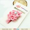 Pink Headband for Infants with a Satin Flower