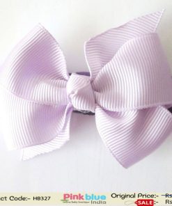Purple Hair Band With Mauve Bow for Infant Baby Girls