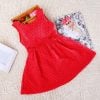 Rad Kids party Wear dress, Red Frock for Girls India