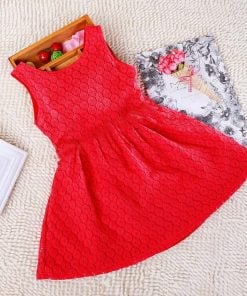 Rad Kids party Wear dress, Red Frock for Girls India