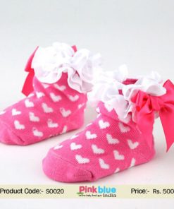 pink baby socks