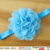 Buy Online Soothing Sky Blue Hair Band for Infants with a Flower