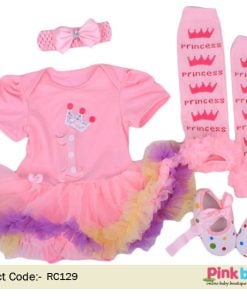 1st Birthday Girl Outfit: Pink Tutu Sets - First Birthday Dress