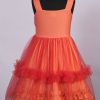 2017 New Latest Orange Formal Party Dress - Children Frocks Online India