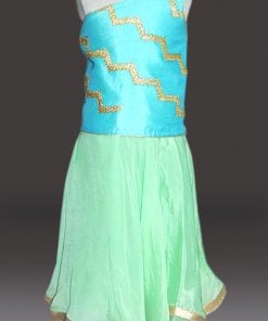 Baby Girl One Shoulder crop top and long skirt Dress Indian Wedding ethnic wear