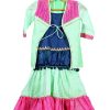 Party wear Lehenga choli kid 2 Piece Pink and Green Dress