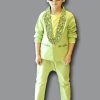 green kids party outfit