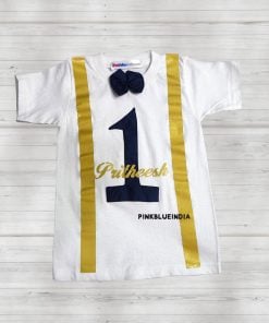 4-piece Little Prince | Personalised Baby Boy 1st Birthday Outfit