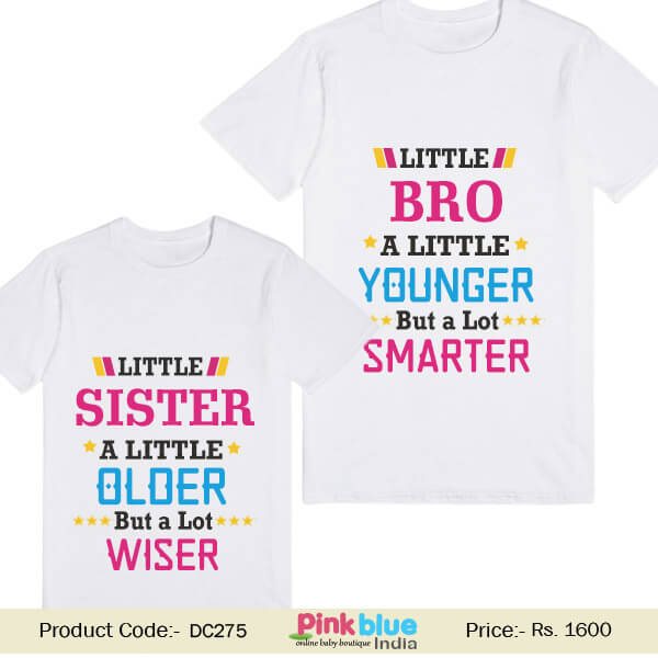 A Little Bro Younger and A Little Sister Older But a Lot Wisher Summer Tee