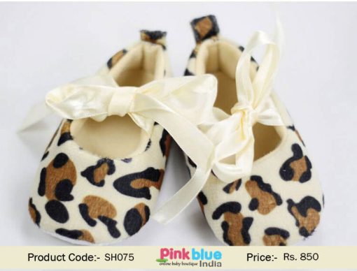 animal print baby shoes