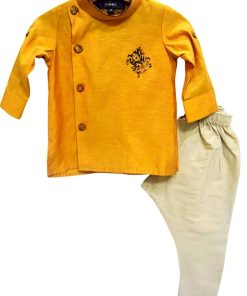 Baby Silk Ethnic Jacket with Pajama, Ethnic Wear for 6 Months - 2 year old Boy
