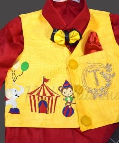 Carnival Theme Party Outfit Baby Boy Red and yellow