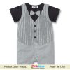 Baby Boy Grey and Black Formal Rompers in Half Sleeves in India