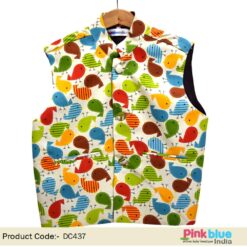 Baby Boy Sleeveless Modi Jacket | Ethnic Jacket for Kids