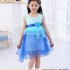 Designer Summer Baby Dress for Party in Shades of Blue for Girls in India