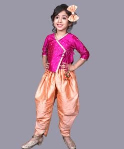 Angrakha Set - Designer Baby Girl Angarkha Style Dress Online