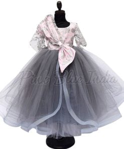 Baby Girl Bell Sleeves Dress Online, Party bell sleeves gown