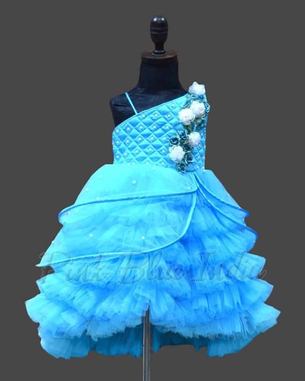Baby girl butterfly birthday gown elegant party outfit