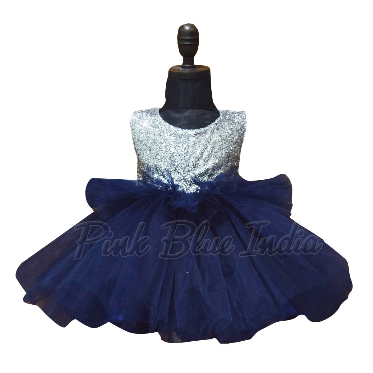Baby Girl Blue Designer Dress, Blue frock Online