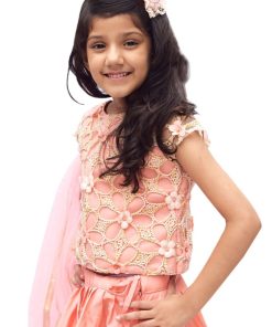 Cute Baby Designer Lehenga Choli and Dupatta Set – Indian Girl Outfits